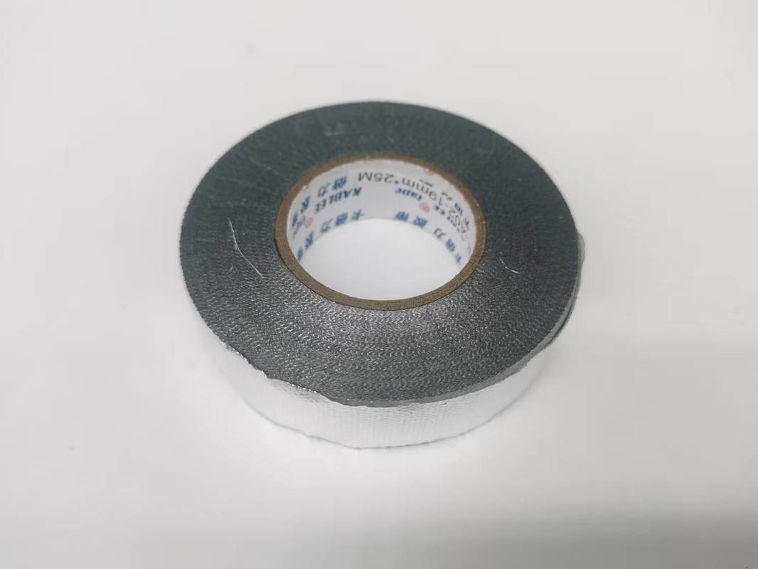 কালো অটোমোটিভ ওয়্যার হারনেস টেপ 0.2 মিমি বেধ এবং টেকসই অ্যাক্রিল্যাটস কোপলিমার আঠালো